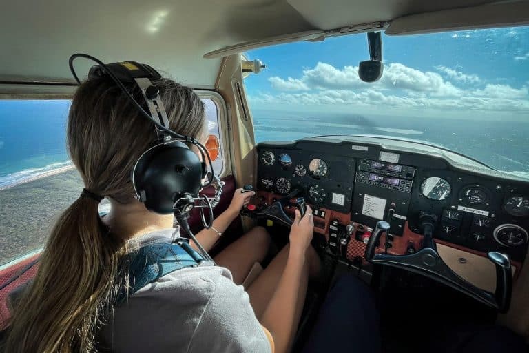 Female flying student
